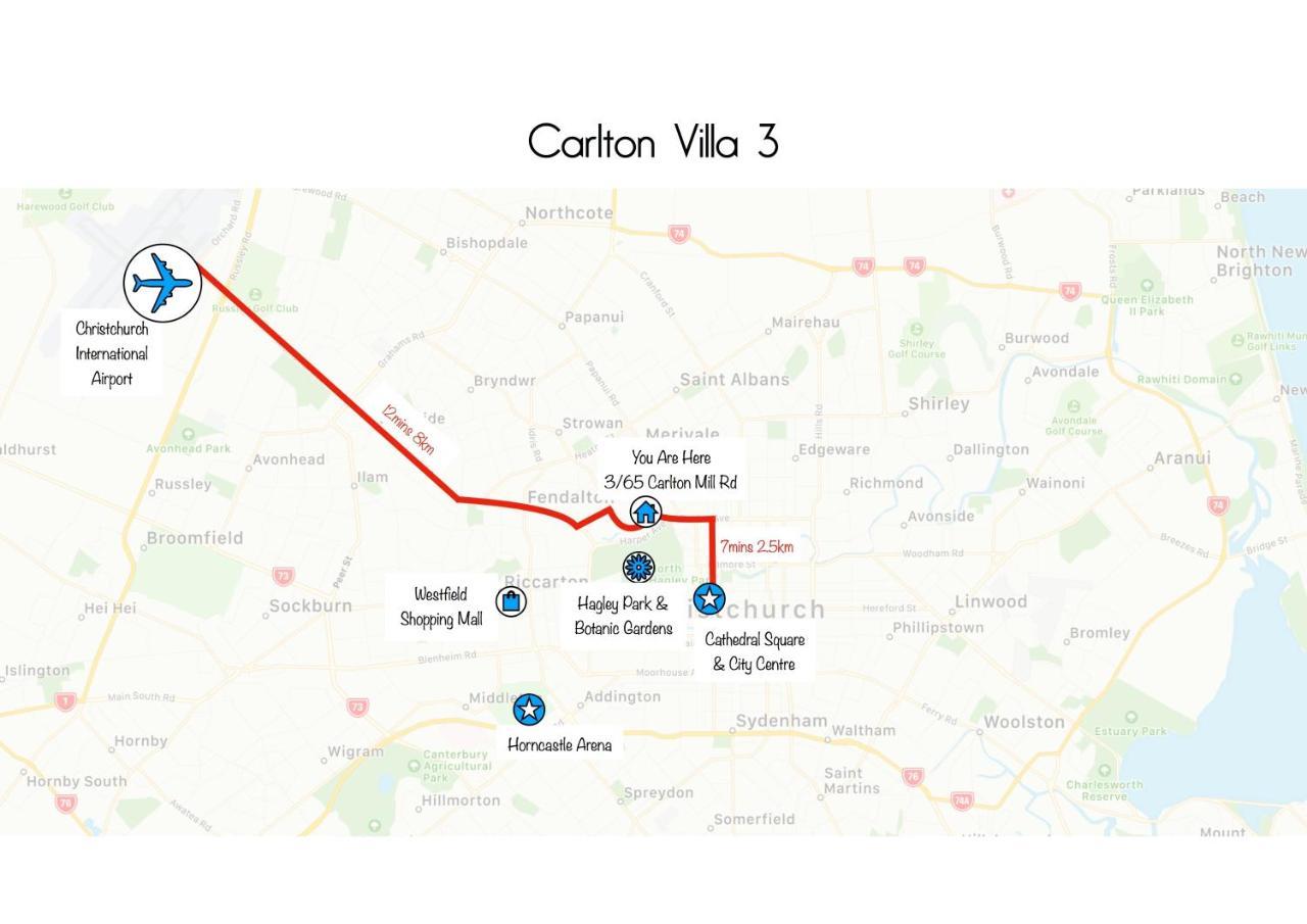 Carlton Villa 3 - Christchurch Holiday Homes Экстерьер фото